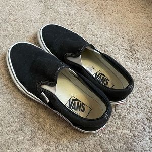 Black slip on Vans